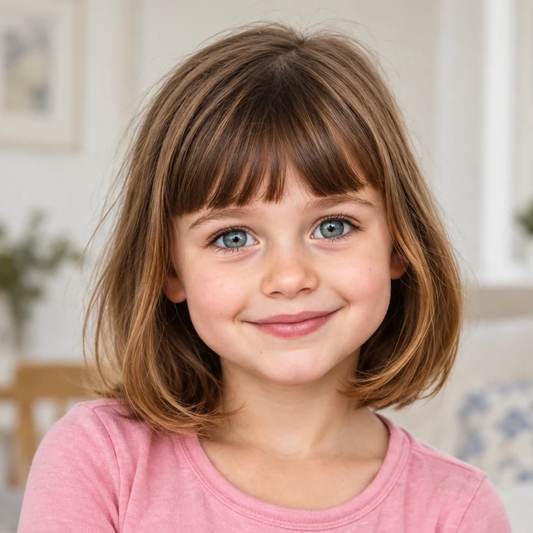 Foto de Emma que se usa para crear su personaje de cuento personalizado